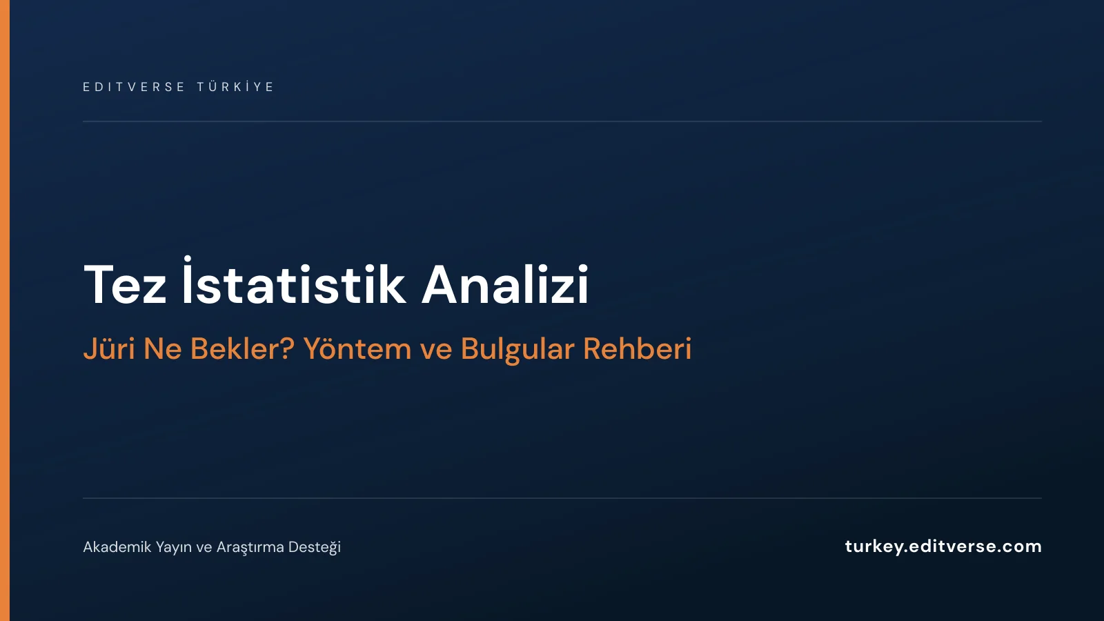 Tez İstatistik Analizi: Jüri Ne Bekler? Yöntem ve Bulgular